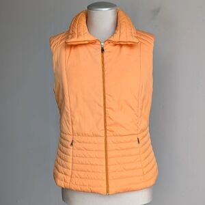 Orange Quilted Women's Vest